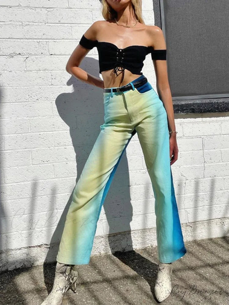 High Waisted Graceful Fringe Skirt