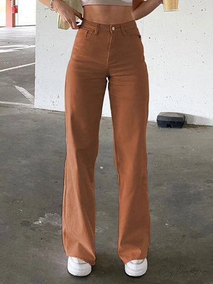 High Waisted Graceful Slit Tulle Skirt Brown / XL