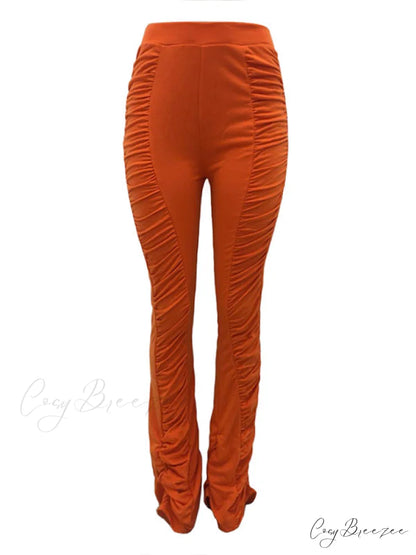 High Waisted Graceful Solid Flare Jeans