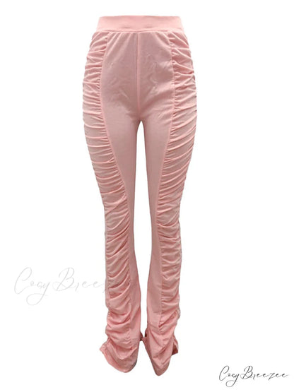 High Waisted Graceful Solid Flare Jeans
