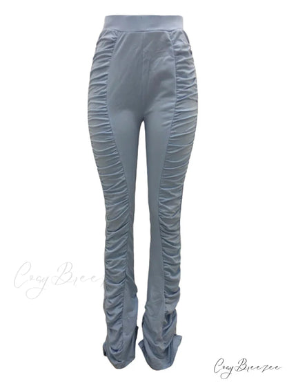 High Waisted Graceful Solid Flare Jeans
