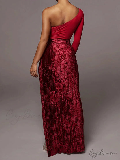 High Waisted Graceful Wide Leg Pants