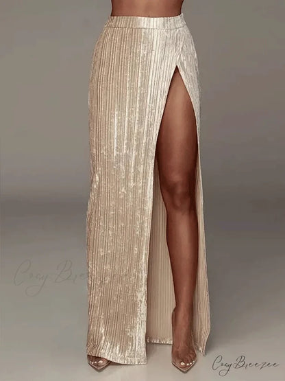 High Waisted Graceful Wide Leg Pants