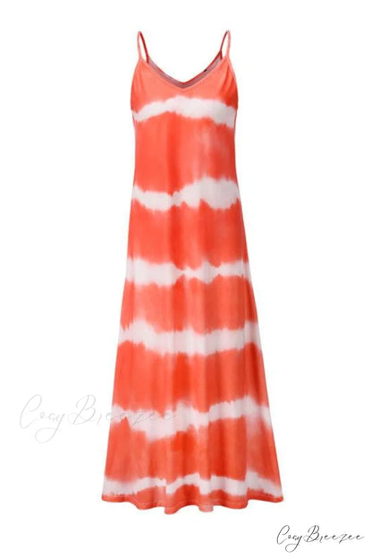 Hot Deep V Print Modern Floral Women Formal Maxi Dress