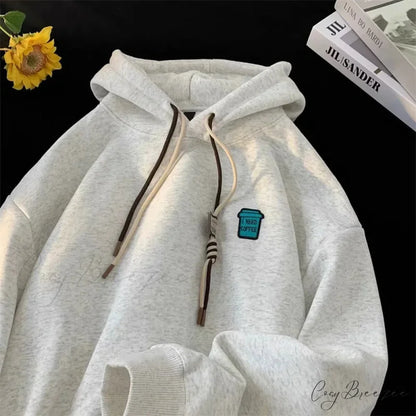’I Need Coffee’ Graphic Fleece Hoodie hoodies-241228