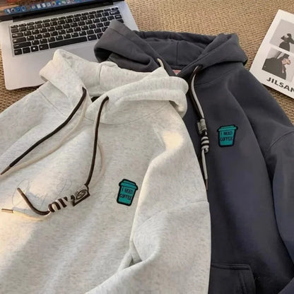 ’I Need Coffee’ Graphic Fleece Hoodie hoodies-241228