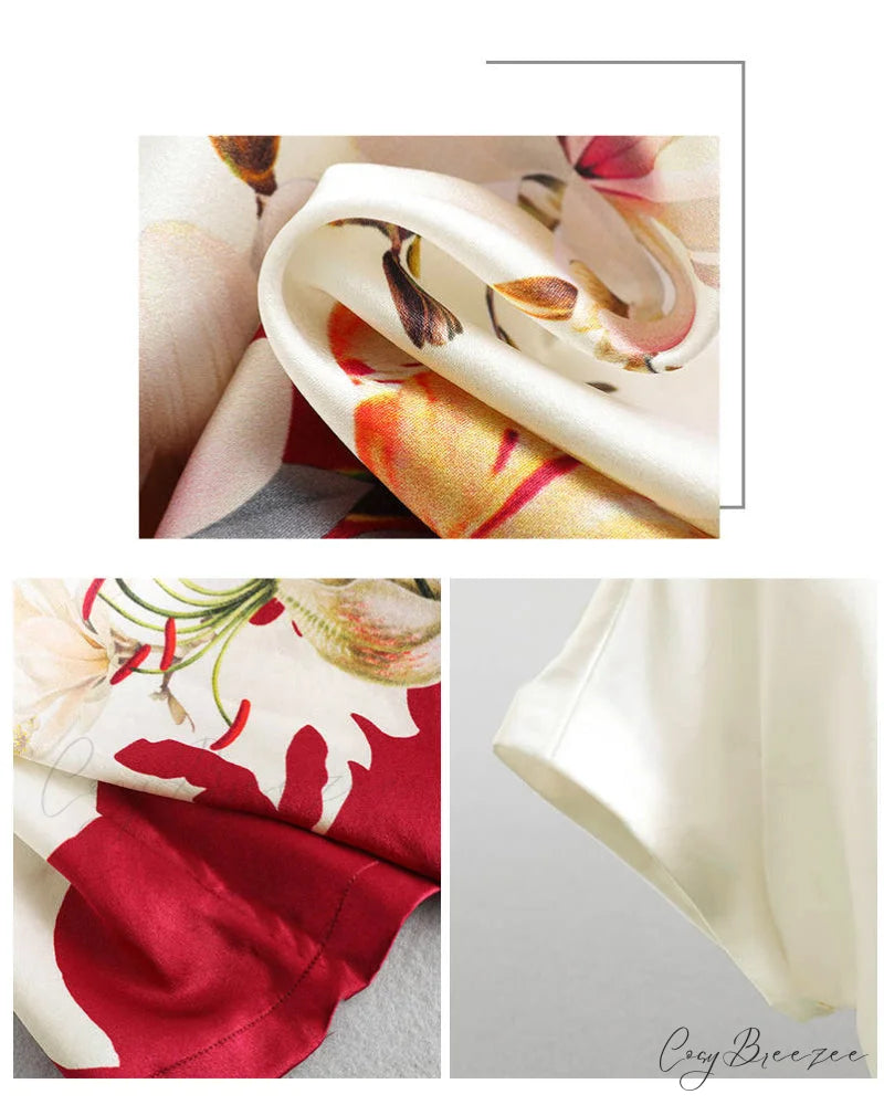 Ice T-Shirt Short-Sleeved with Silk Print