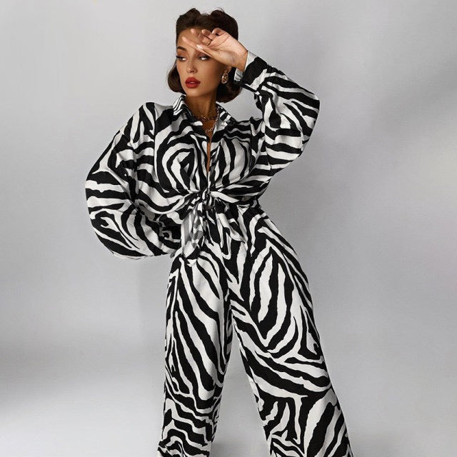 ASHA ZEBRA Stylish TWO PIECE SET