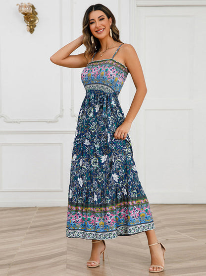 Cosybreezee - Bohemian Women's Full-Length Straps Gown