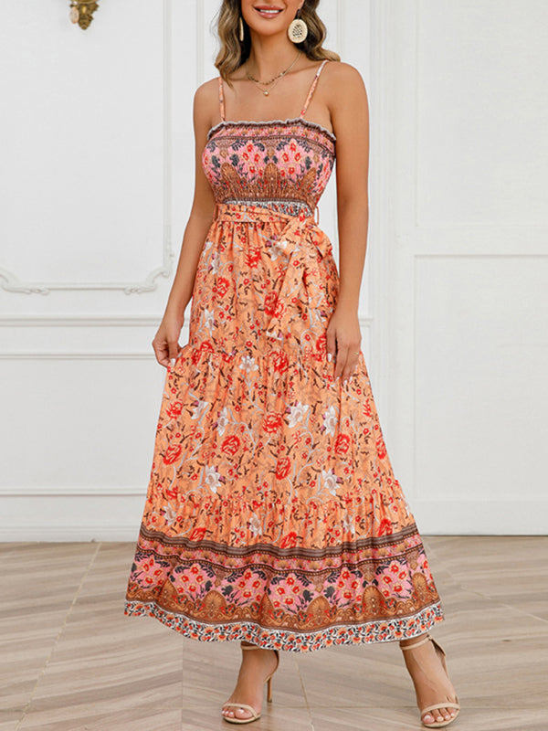 Cosybreezee - Bohemian Women's Full-Length Straps Gown