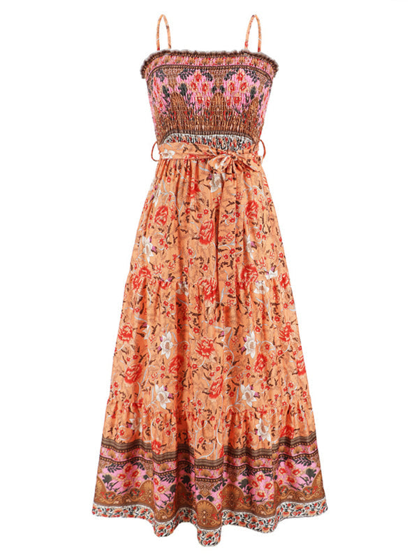 Cosybreezee - Bohemian Women's Full-Length Straps Gown