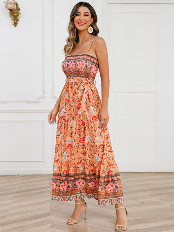 Cosybreezee - Bohemian Women's Full-Length Straps Gown