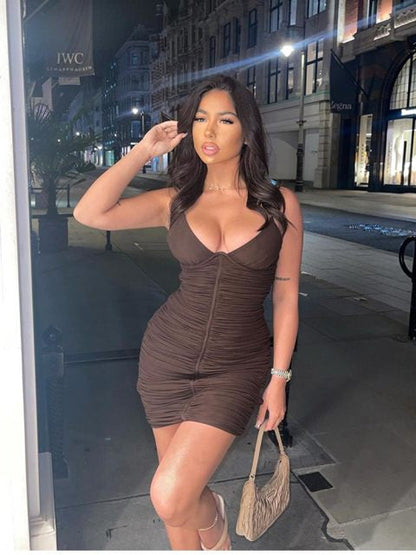 LOGAN MESH Stylish BODYCON MINI DRESS