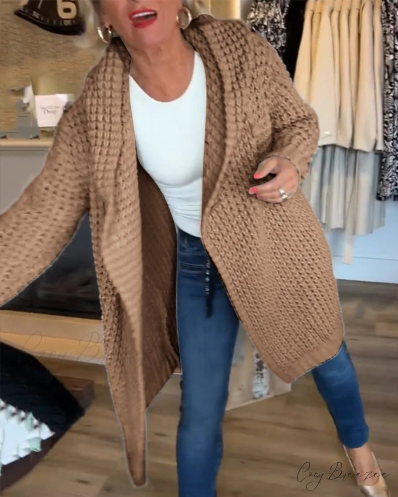 in solid Cardigan a color
