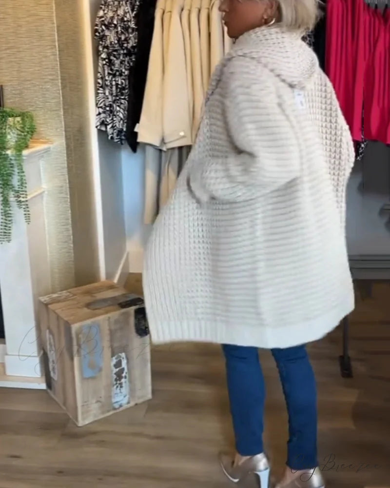 in solid Cardigan a color