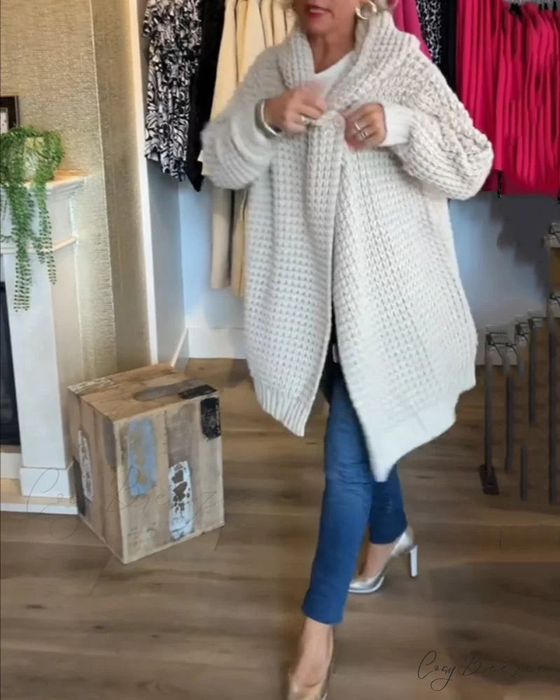 in solid Cardigan a color