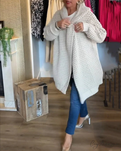in solid Cardigan a color