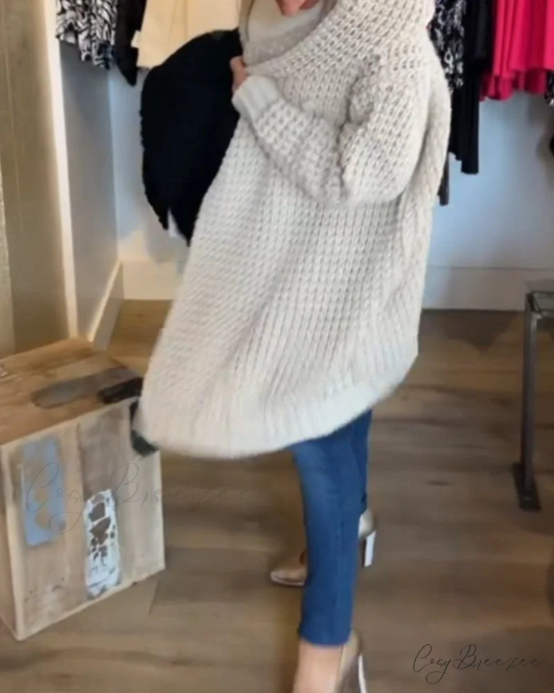 in solid Cardigan a color