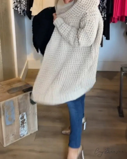 in solid Cardigan a color