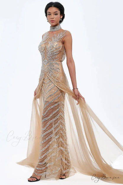 Irina Beaded Graceful Maxi Dress