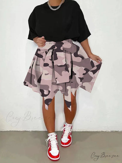 Irregular Buttoned Graceful Rib Crop Top