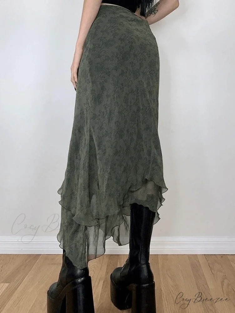 Irregular Eye Hook Trendy Slip Mini Dress