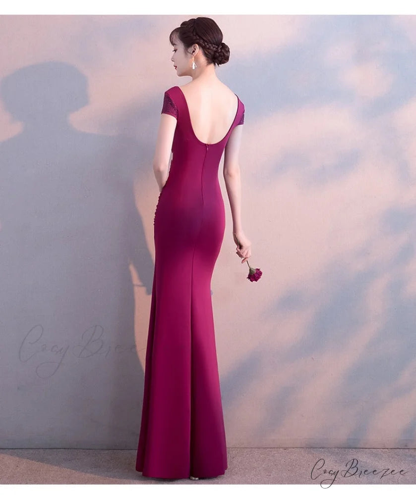 Isabella Formal Stylish High Slit Dress