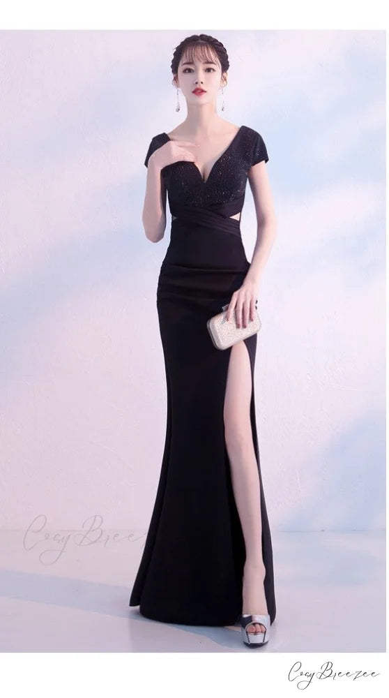 Isabella Formal Stylish High Slit Dress