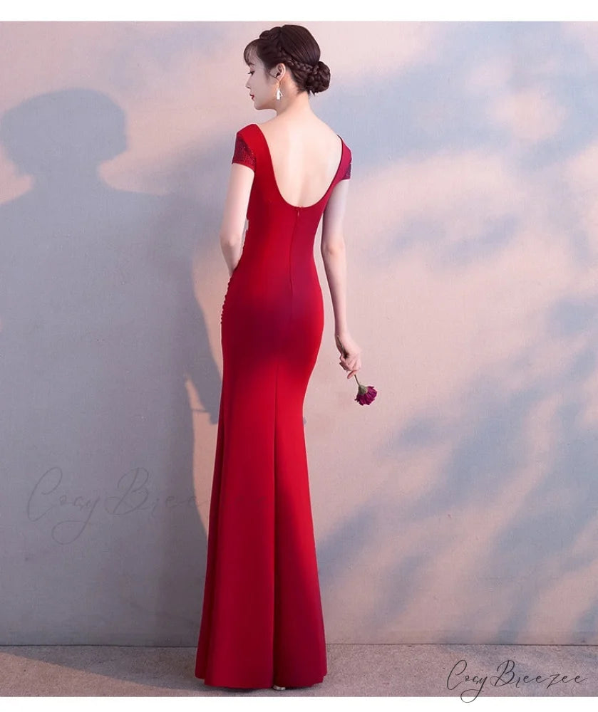 Isabella Formal Stylish High Slit Dress