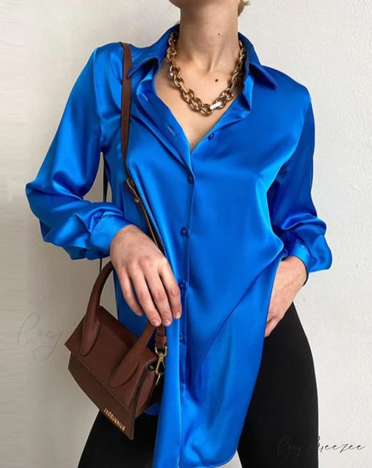 JANASIA Women’s Blouse Blue / S