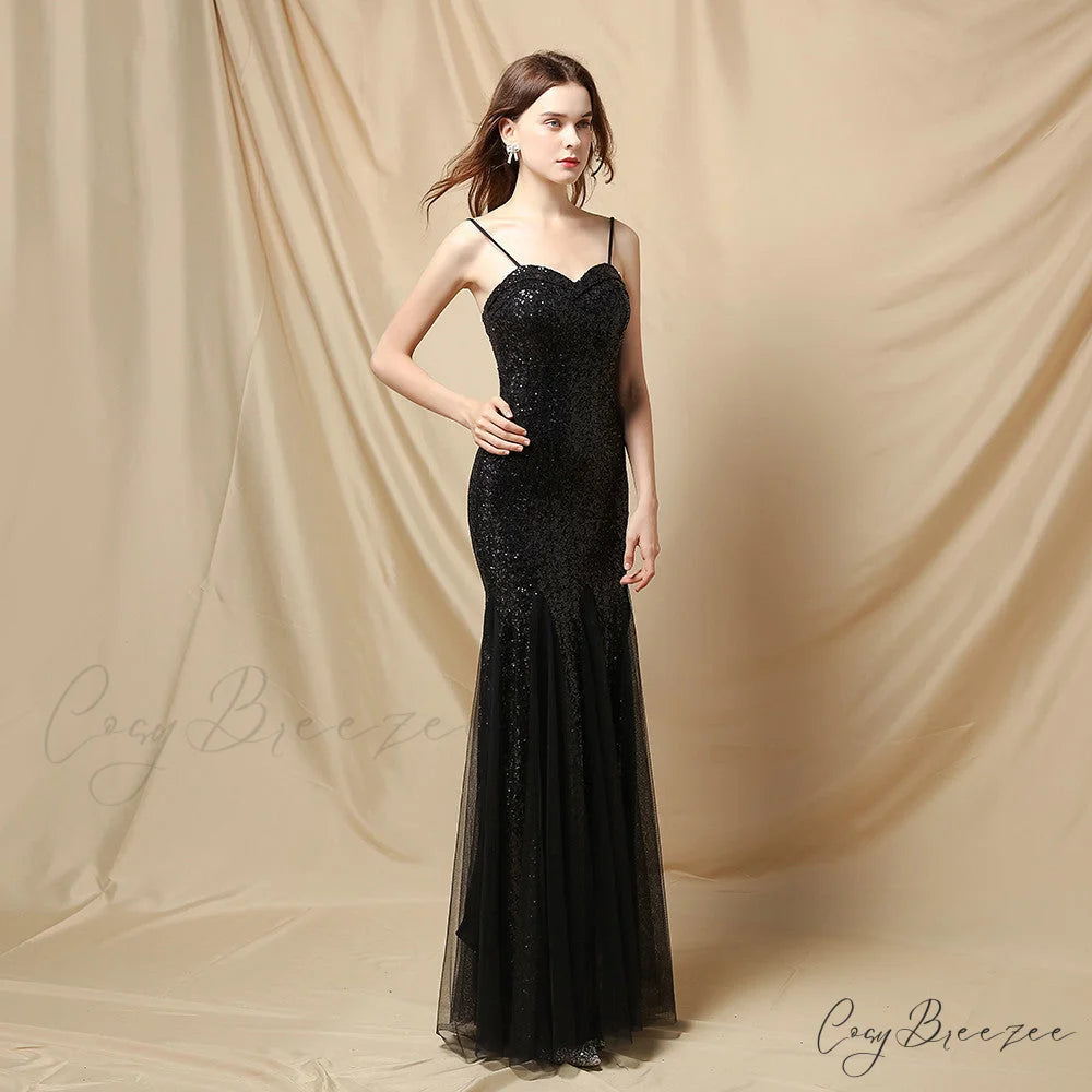 Jerry sling-mesh Stylish fishtail dress