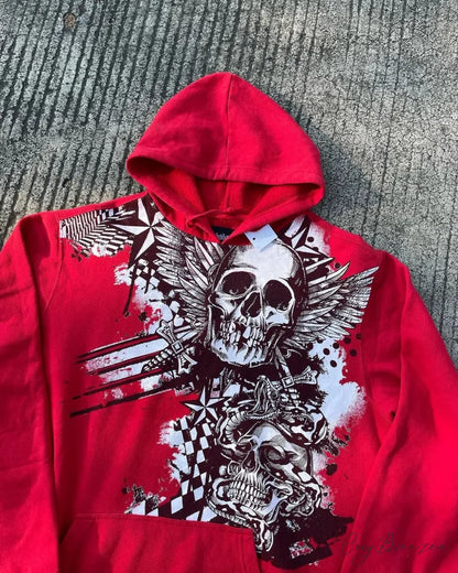 Joker Graphic Relaxed Hoodie hoodies-241228