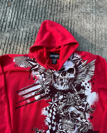 Joker Graphic Relaxed Hoodie hoodies-241228