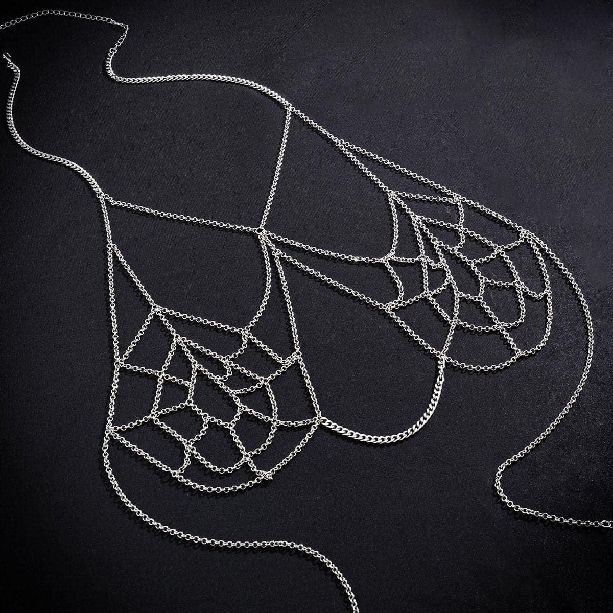 body set of 2 Spider web chain - pieces