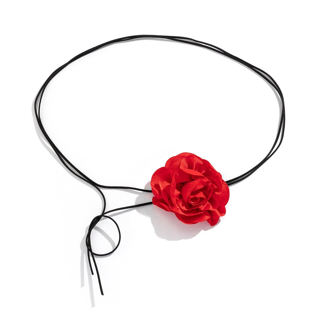 applique waist chain with self Flower tie