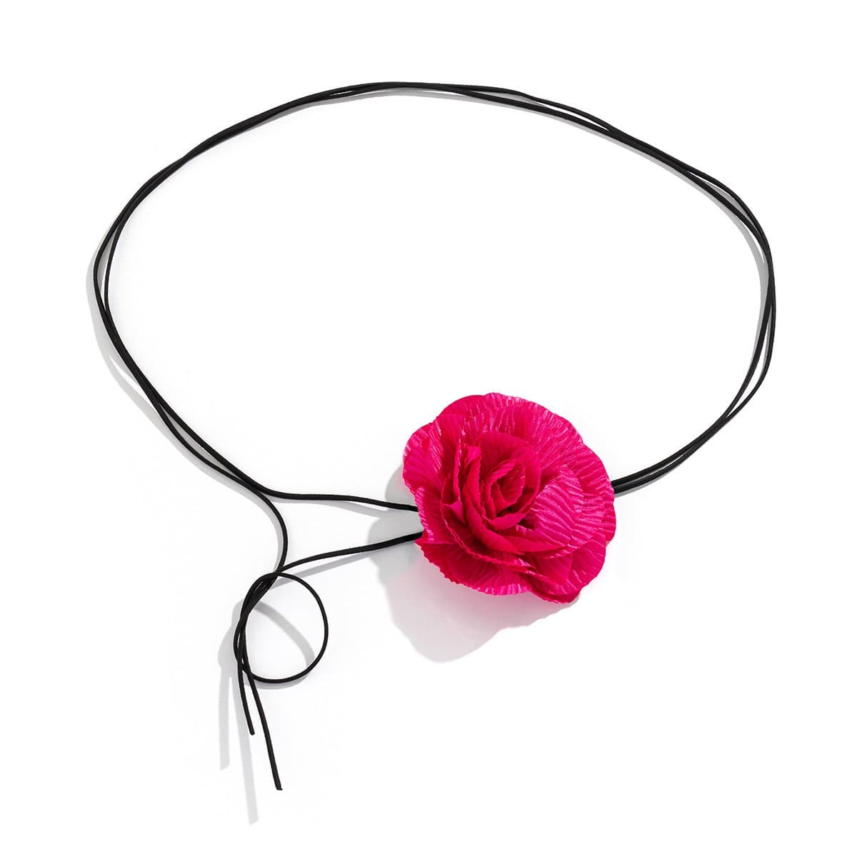 applique waist chain with self Flower tie