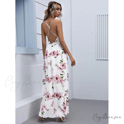 Julian Floral Stylish Chiffon A-Line Dress
