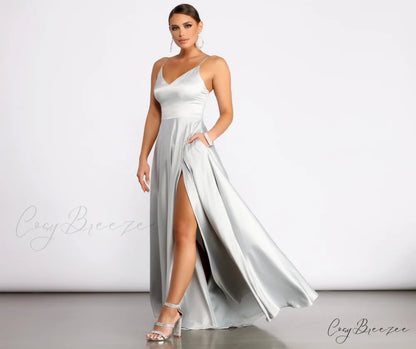 Juliet Formal Stylish High Slit Dress
