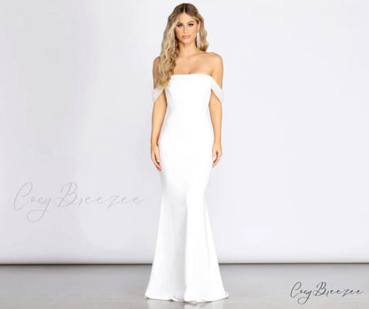 Kalel Off The Charming Shoulder Mermaid Dress