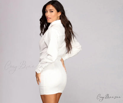 Keep It Stylish Classy Shirt Dress