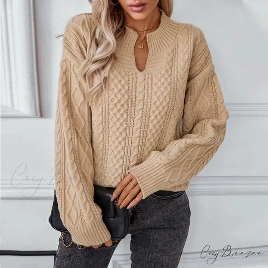 Khaki Cardigan Urban Sweater Khaki / S swraters-241228