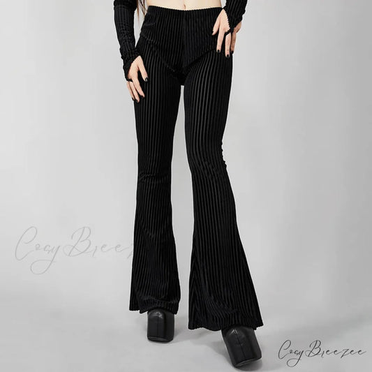 Knit Denim Three Pocket Casual Cargo Women’s Wear Waist Pants S