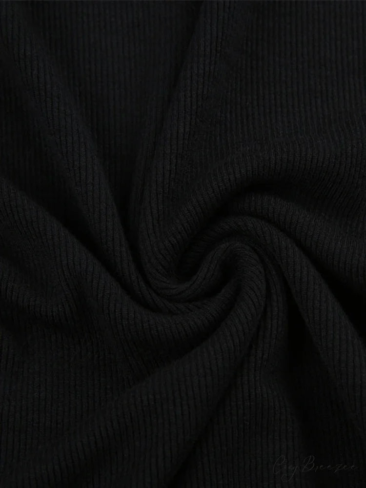Knitted Batwing Sleeve Trendy High Waist Midi Dress