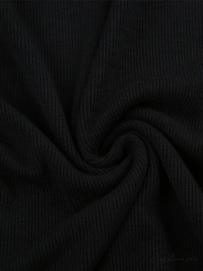Knitted Batwing Sleeve Trendy High Waist Midi Dress