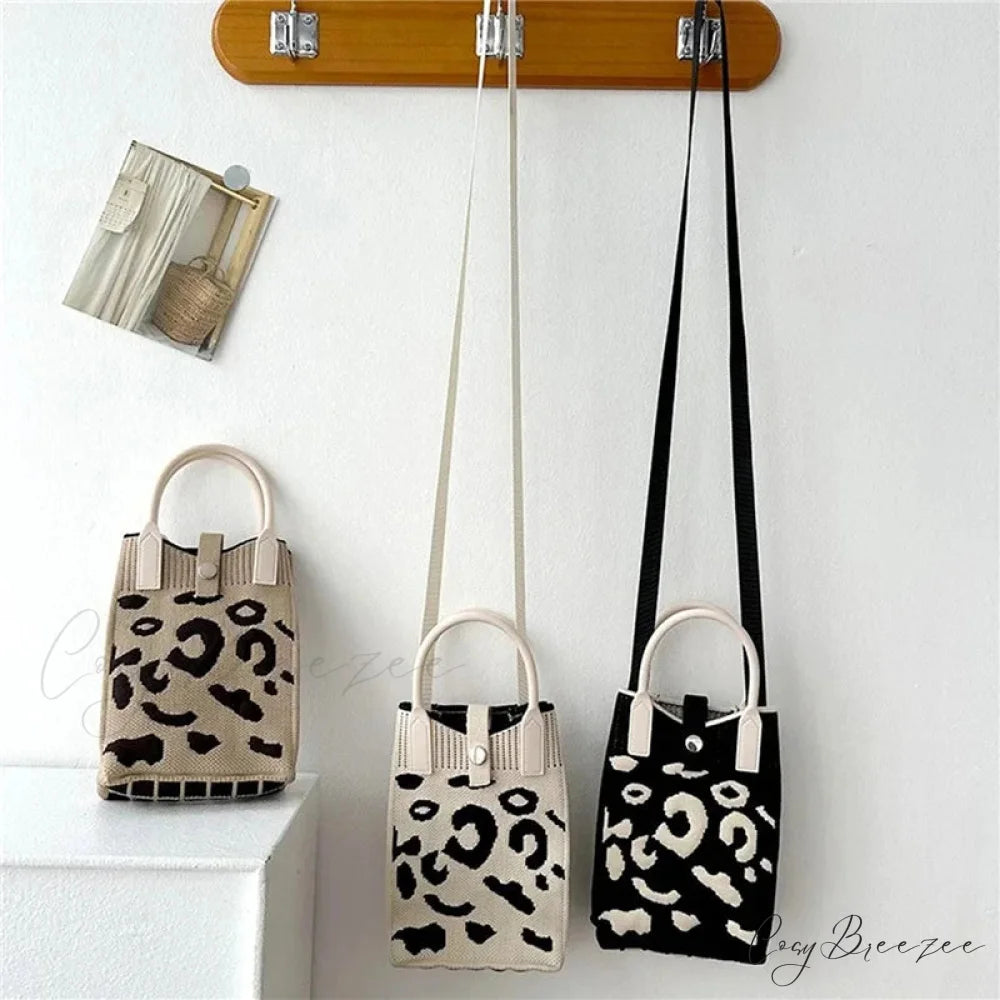 Knitted Mobile Mini Fashion Crossbody Bag handbag-250126
