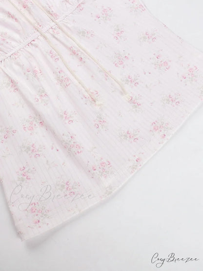Lace Paneled Graceful Denim Corset Top