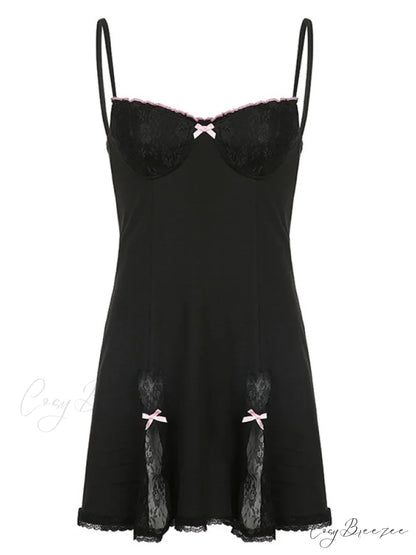 Lace Paneled Graceful Mesh Corset Top