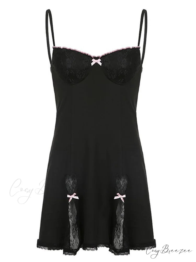 Lace Sleeveless Graceful Cocktail Dress