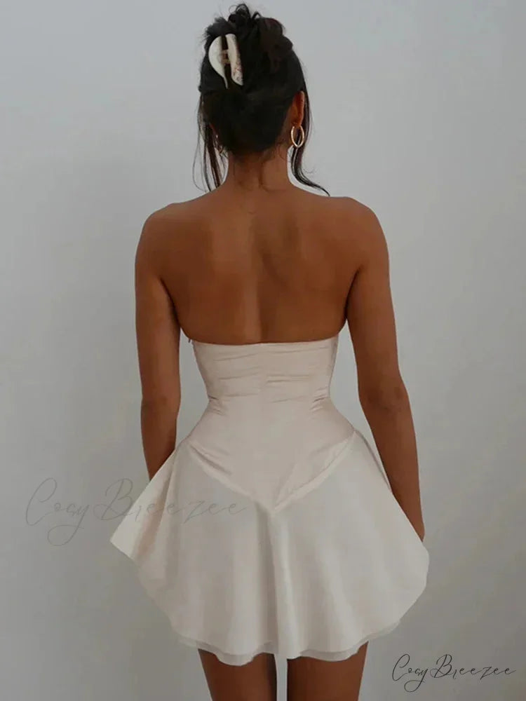 Lace Up Corset Party Club Hot Sexy Fall Mini Dress