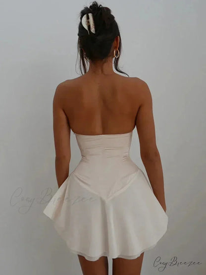 Lace Up Corset Party Club Hot Sexy Fall Mini Dress